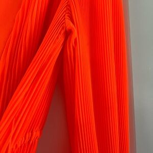 Milly Liv pleated long sleeve dress.